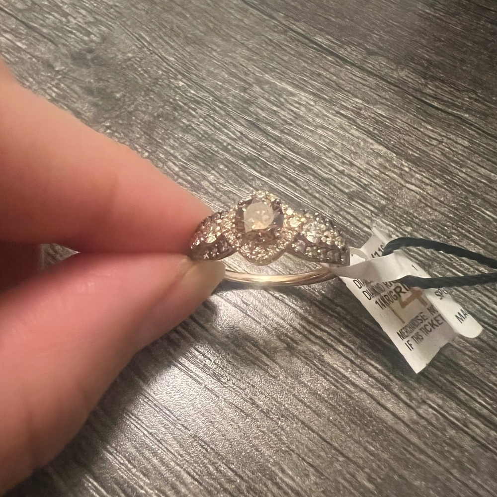 Levian Chocolate diamond Ring in 14K Rose Gold - Picture 8 of 10
